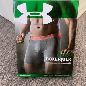 Under armor UA touch boxer brief small gray green